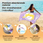 Personlig snabbtorkande strandhandduk med basketsilhuett namn och nummer rymligt badlakan för sport och bad present till basketälskare