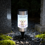 Personalized Angel Wings Pet Photo Solar Garden Light with Name and Year Garden Decoration Memorial Sympathy Gift for Loss of Pet