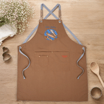 Personalised Embroidery Kitchenware Pattern Adjustable Apron with Text Housewarming Birthday Christmas Gift for Her Bakers Cooking Lovers