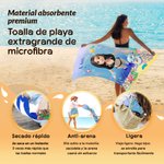 Toalla de playa magnética personalizada de secado rápido con nombre buceador 3D y animales marinos regalo de verano para niños y niñas