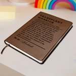 Quaderno in pelle personalizzato Transplant Warrior A5 con nome e 100 pagine di carta Regalo ispiratore di compleanno per i sopravvissuti a un trapianto di organi