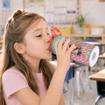 Personalised 3D-Style Design Photo Word Cloud 12 oz Insulated Kid Water Bottle with Name Back to School Birthday Gift for Boys Girls Students