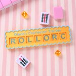 Personalized Multicolour Mahjong Charleston Tracker with Text and Dice Mahjongg Accessory Mahjong Game Night Birthday Gift for Mahjong Lover Player