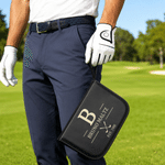 Personalized Golf Tool Leather Storage Pouch with Initial Name Year and 21 Pcs Golf Accessories Weekend Birthday Gift for Golf Lovers Golfers