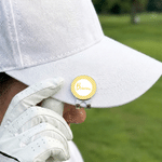 Personalised Checkered Golf Ball Marker Magnetic Hat Clip with Name Golf Club Game Day Birthday Gift for Golf Lover