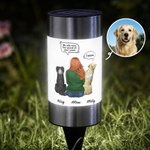 Personalized Pet Angel Wings Back View Solar Garden Light with Name and Speech Garden Decor Memorial Sympathy Gift for Pet Owners