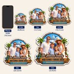 Personalised 3D-Style Design Cartoon Character Photo Fridge Magnet with Text and Title Home Decor Birthday Cruise Vacation Gift for Family