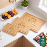 Personalised Engraved Text Date Charcuterie Chopping Board with Title  and Surname Housewarming Wedding Anniversary Gift for Couple