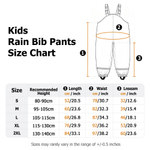 Personalised Cartoon Animal Mud Proof Kids Rain Bib Pants with Name and Adjustable Shoulder Strap Outdoor Use Back to School Gift for Kid Student