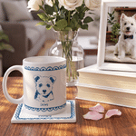 Personalized Glaze Effect Pet Photo Design 11 oz 15 oz Ceramic Coffee Mug with Name and Coaster Memorial Birthday Gift for Pet Owner