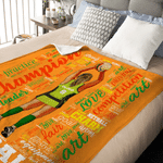 Personalised Netball Word Cloud Player Back View Soft Throw Blanket with Name and Number Bedroom Birthday Gift for Teen Girl