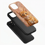 Funda para iPhone personalizada con foto de mascota al estilo de un cuadro al óleo, con apodo, ideal como regalo de cumpleaños para los amantes de las mascotas y sus dueños