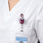 Personalised Pill Capsule Cartoon Medical Staff Retractable Badge Reel with Name Nurses' Day Appreciation Birthday Gift for Doctor Nurse