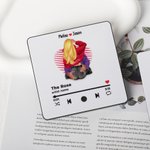 Personalised Couple Music Player Fridge Magnet with Names Home Decor Valentine's Day Anniversary Gift for Couple