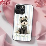 Spersonalizowane, urocze etui na telefon z motywem zwierzęcych postaci z kreskówek w paski dla iPhone’a z imieniem – idealny prezent na co dzień lub na urodziny dla przyjaciół, rodziny i miłośników zw