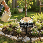 Personalised Flower Sleeping Pet Photo Garden Stake with Name and Year Memorial Sympathy Loss of Pet Gift for Pet Owner Lover