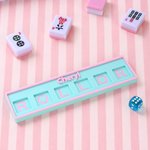 Personalized Multicolour Mahjong Charleston Tracker with Text and Dice Mahjongg Accessory Mahjong Game Night Birthday Gift for Mahjong Lover Player
