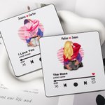 Personalised Couple Music Player Fridge Magnet with Names Home Decor Valentine's Day Anniversary Gift for Couple