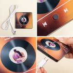 Personalized Mini Photo Music Player Fridge Magnet with Song Name and Singer Home Decor Birthday Anniversary Gift for Family Couple