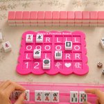 Personalised 3D Printed Scalloped Mahjong Solo Practice Board with Text Mahjong Game Night Gift for Mahjong Lovers Players
