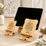 Personalized Pray Over It Cross Bible Phone Holder with Name Desk Decor Daily Use Birthday Gift for Friends Christians