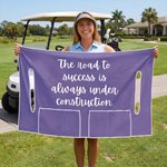 Personalised Durable Name or Logo Golf Cart Seat Cover with Pockets Golf Course Accessory Birthday Gift for Golf Lovers Players