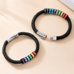 Personalized Medical Emergency Alert ID Bracelet with Engraved Text & 1-10 Rings Emergency Survival Gift for Men Women