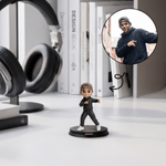 Ornement personnalisé : statue de danseuse en 3D inspirée d'une photo créative, avec texte – Décoration de bureau, cadeau d'anniversaire pour les danseurs et les collectionneurs