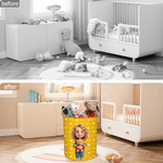 Personalized Cute Cartoon Character Large Waterproof Laundry Basket with Name Home Decor Housewarming Birthday Gift for Family