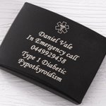 Personalized Medical Alert ID Tag Emergency Safety Plate for Watch Band Fitness Runners Athletes Climbers Elderly Essential