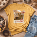 Personalized Leopard Print Bow Vintage Style Pet Photo T‑shirt Sweatshirt Hoodie with Name Daily Wear Birthday Gift for Pet Owners Lovers Friends