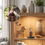 Ornement personnalisé : statue de danseuse en 3D inspirée d'une photo créative, avec texte – Décoration de bureau, cadeau d'anniversaire pour les danseurs et les collectionneurs