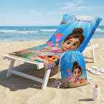 Personalised 3D-Style Design Photo Oversized Quick-Dry Beach Towel with Name Beach Party Summer Holiday Birthday Gift for Boy Girl Diving Lover