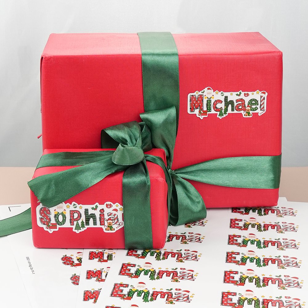 A Little Love Note from You Make Your Gifts Extra Special This Christmas - Personalised Waterproof Stickers 3