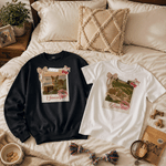 Maglietta, felpa o felpa con cappuccio personalizzata con stampa leopardata e fiocco in stile vintage, con foto dell'animale e nome: abbigliamento quotidiano, regalo di compleanno per proprietari di a