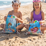 Personalised 3D-Style Design Photo Drawstring Bag with Name Beach Party Summer Holiday Birthday Gift for Boy Girl Diving Lover