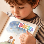 Personalized Oil Painting Effect Name Design Magnetic Bookmark Clip Birthday Back to School Gift for Book Lovers Readers