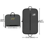 Personalised Durable Embroidered Name or Monogram Suit Bag with Leather Handle Travel Essentials Birthday Wedding Gift for Men Groomsmen