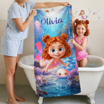 Personalised 3D-Style Design Photo Oversized Quick-Dry Beach Towel with Name Beach Party Summer Holiday Birthday Gift for Boy Girl Diving Lover