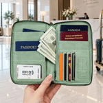 Personalized Birth Flower PU Leather Passport Holder Wallet with Name Travel Essential Birthday Gift for Women