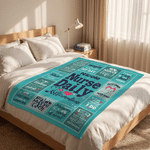 Personalized Nurse Daily Soft Throw Blanket with Name Home Decor Nurse Appreciation Anniversary Gift for Nurses Healthcare Workers