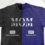 T-shirt 100% coton personnalisée avec 1-4 noms - Cadeau d'anniversaire et fête des Merès pour les maman