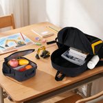 Personalized Cute Cartoon Character Excavator Backpack Lunch Bag Pencil Case Set with Name Back to School Birthday Gift for Kids