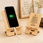 Personalized Pray Over It Cross Bible Phone Holder with Name Desk Decor Daily Use Birthday Gift for Friends Christians