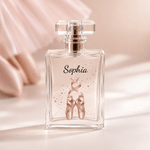 Personalized Star Ballet Shoes Refillable Perfume Bottle with Name Daily Use Bridal Party Keepsake Birthday Gift for Woman Ballerina