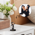 Ornement personnalisé : statue de danseuse en 3D inspirée d'une photo créative, avec texte – Décoration de bureau, cadeau d'anniversaire pour les danseurs et les collectionneurs