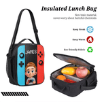 Personalized Colorful Gamepad Cartoon Character Backpack Lunch Bag Pencil Case with Name Back to School Set of 3 Birthday Gift for Kid