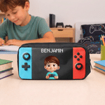 Personalized Colorful Gamepad Cartoon Character Backpack Lunch Bag Pencil Case with Name Back to School Set of 3 Birthday Gift for Kid