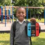 Personalized Colorful Gamepad Cartoon Character Backpack Lunch Bag Pencil Case with Name Back to School Set of 3 Birthday Gift for Kid