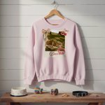 Maglietta, felpa o felpa con cappuccio personalizzata con stampa leopardata e fiocco in stile vintage, con foto dell'animale e nome: abbigliamento quotidiano, regalo di compleanno per proprietari di a
